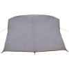 Kempingssátor tetővel szürke és narancs 275 x 230 x 140 cm taft