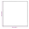 Sátor szőnyeg kék és szürke 250 x 250 cm polietilén