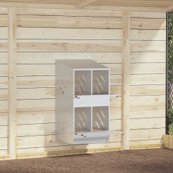 Horganyzott ezüst fém csirke fészekrakó doboz 4 rekesszel