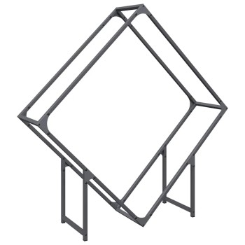 Antracitszürke hidegen hengerelt acél tűzifatároló 100x25x100cm