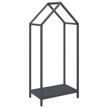Antracitszürke hidegen hengerelt acél tűzifatároló 40x25x90 cm
