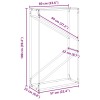 Antracitszürke hidegen hengerelt acél tűzifatároló 60x25x100 cm