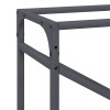 Antracitszürke hidegen hengerelt acél tűzifatároló 60x25x100 cm