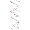 Antracitszürke hidegen hengerelt acél tűzifatároló 60x25x100 cm