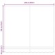 Behúzható napellenző sárga 250 x 200 cm szövet