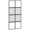 Tolóajtó vasalattal 90x205 cm edzett üveg és alumínium szett
