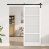 Csúszó ajtó orkdal fehér és fekete 93 x 211 cm