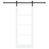 Csúszó ajtó orkdal fehér és fekete 83 x 211 cm