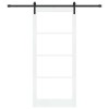 Csúszó ajtó orkdal fehér és fekete 93 x 211 cm