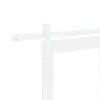 Csúszó ajtó orkdal fehér 83 x 211 cm tömör fenyőfa és üveg