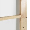 Csúszó ajtó természetes 73,5 x 198,5 cm tömör fenyőfa és üveg