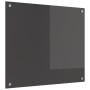 Konyhai hátfal sötétszürke 70 x 60 cm edzett üveg