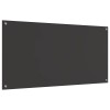 Konyhai hátfal sötétszürke 120 x 60 cm edzett üveg