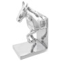 Könyvtámaszok 2 pcs ezüst 11 x 14 x 25 cm alumínium