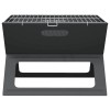 Kültéri grill fekete 46 x 31 x 31 cm acél