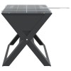 Kültéri grill fekete 46 x 31 x 31 cm acél