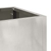 Magas kerti cserép ezüst 100 x 26 x 82 cm rozsdamentes acél