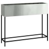 Magas kerti cserép ezüst 100 x 26 x 82 cm horganyzott acél