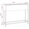 Magas kerti cserép ezüst 100 x 26 x 82 cm horganyzott acél