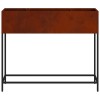Magas kerti cserép rozsdás 100 x 26 x 82 cm időjárásálló acél