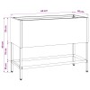 Magas kerti cserép ezüst 60 x 26 x 45 cm horganyzott acél