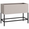 Magas kerti cserép rozsdás 60 x 26 x 45 cm időjárásálló acél