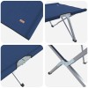 Összecsukható kemping ágy 2 pcs kék 194 x 62,5 x 42,5 cm