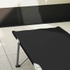 Összecsukható kemping ágy 2 pcs fekete 194 x 62,5 x 42,5 cm
