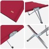 Összecsukható kemping ágy 2 pcs piros 194 x 62,5 x 42,5 cm