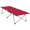 Összecsukható kemping ágy 2 pcs piros 194 x 62,5 x 42,5 cm