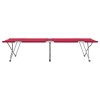 Összecsukható kemping ágy 2 pcs piros 194 x 62,5 x 42,5 cm