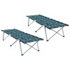 Összecsukható kemping ágy 2 pcs erdő 194 x 62,5 x 42,5 cm