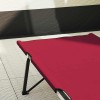 Összecsukható kemping ágy piros 206 x 76 x 74 cm oxford és acél