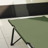 Összecsukható kemping ágy zöld 206 x 76 x 74 cm oxford és acél