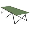 Összecsukható kemping ágy zöld 206 x 76 x 74 cm oxford és acél
