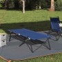 Összecsukható kemping ágy 2 pcs kék 206 x 76 x 74 cm