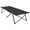 Összecsukható kemping ágy 2 pcs fekete 206 x 76 x 74 cm