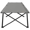 Összecsukható kemping ágy 2 pcs szürke 206 x 76 x 74 cm