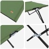 Összecsukható kemping ágy 2 pcs zöld 206 x 76 x 74 cm