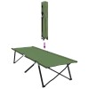 Összecsukható kemping ágy 2 pcs zöld 206 x 76 x 74 cm