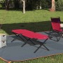 Összecsukható kemping ágy piros 193 x 69 x 45 cm oxford szövet