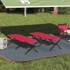 Összecsukható kemping ágy 2 pcs piros 193 x 69 x 45 cm