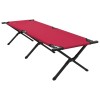 Összecsukható kemping ágy 2 pcs piros 193 x 69 x 45 cm