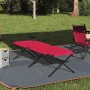 Összecsukható kemping ágy piros 210 x 80 x 46 cm oxford szövet