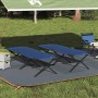 Összecsukható kemping ágy 2 pcs kék 210 x 80 x 46 cm