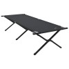 Összecsukható kemping ágy 2 pcs fekete 210 x 80 x 46 cm