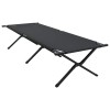 Összecsukható kemping ágy 2 pcs fekete 210 x 80 x 46 cm