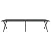 Összecsukható kemping ágy 2 pcs fekete 210 x 80 x 46 cm