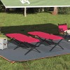 Összecsukható kemping ágy 2 pcs piros 210 x 80 x 46 cm
