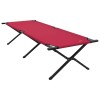 Összecsukható kemping ágy 2 pcs piros 210 x 80 x 46 cm